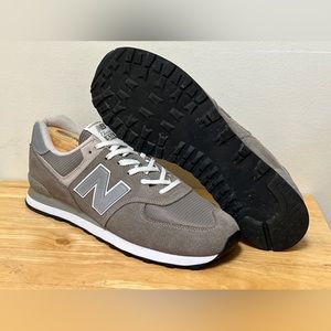 New Balance 574 Core Gray Suede /White ( ML574EGG )Men's Size 13 (NO INSOLES)
